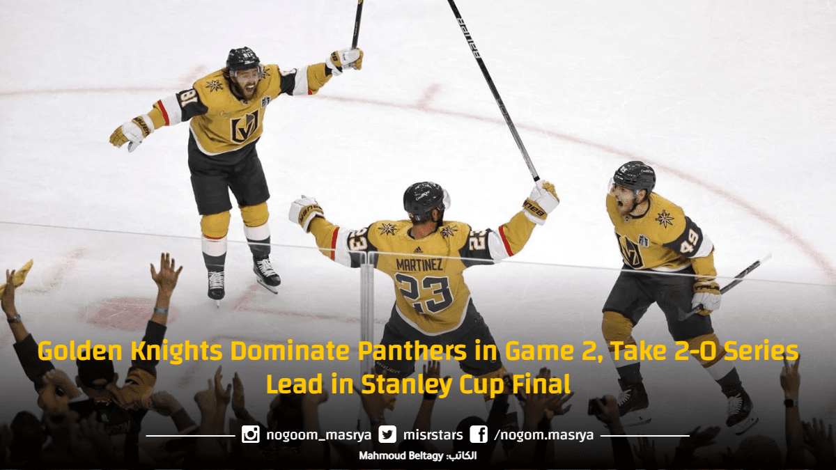 Golden Knights Dominate Panthers In Game 2 Take 2 0 Series Lead In Stanley Cup Final 