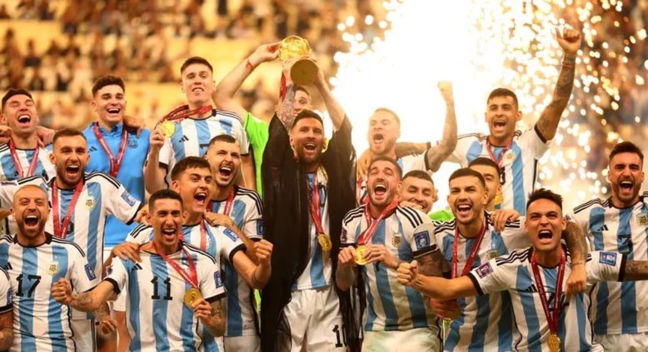 Argentina Kicks Off 2026 World Cup Qualifying Campaign With Messi At   الأرجنتين بطل كأس العالم 2022 في قطر مصدر الصورة رويتر 