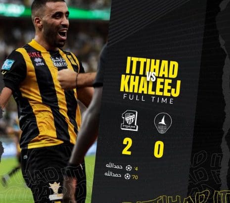 حمد الله يحقق هدفين في مباراة الاتحاد ضد الخليج