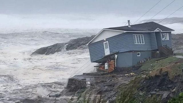 تفاصيل تعرض أجزاء من كندا للعاصفة فيونا