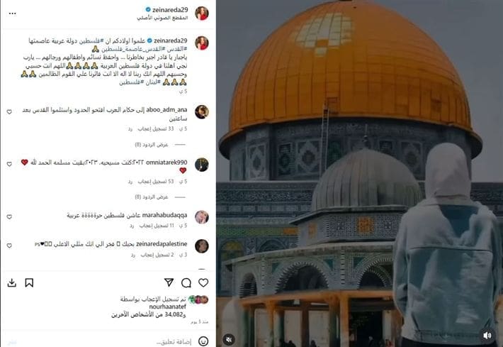 نجوم الفن يدعمون فلسطين ويدعون لجمع تبرعات للمساعدة في وقف العدوان 