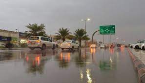 صورة لهطول الأمطار في السعودية