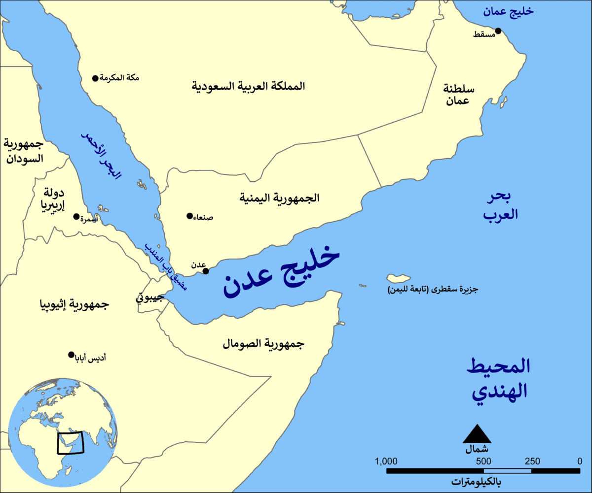 كابلات الإنترنت العالمي تمر من مضيق باب المندب