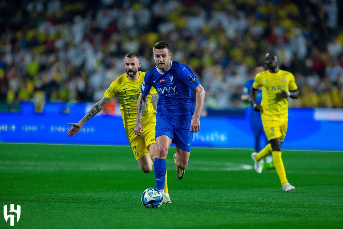 من لقاء الهلال والنصر - مصدر الصورة: حساب الهلال على تويتر