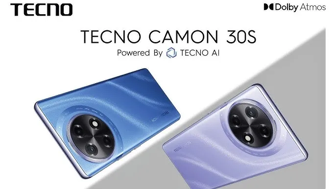 هاتف Tecno Camon 30S تصميم أنيق بمعالج Helio G100 وكاميرا Sony IMX896 المتطورة